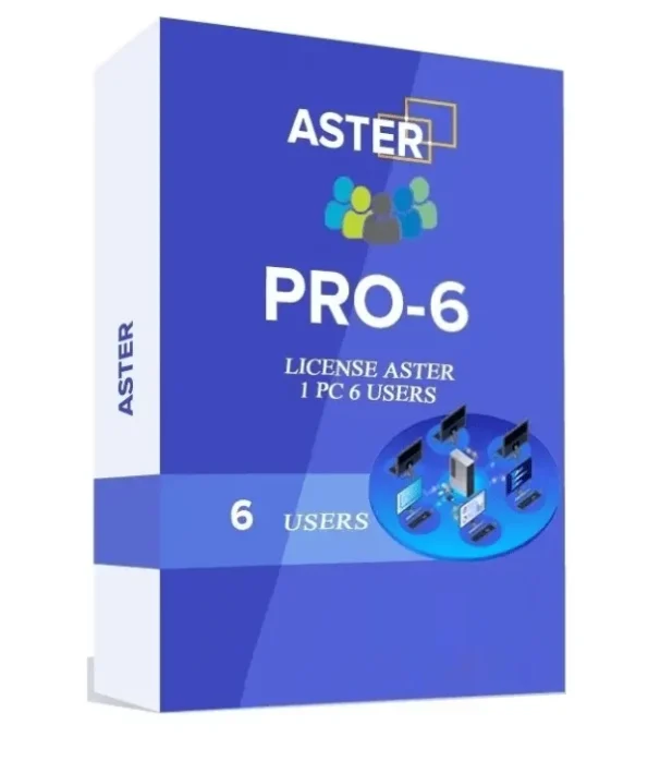 ASTER PRO 6 (6 workplaces, MS Windows 7/8/10/11/Server 2016/Server 2019, lifetime license) 1 Aster-Pro-6-Multiple-Software